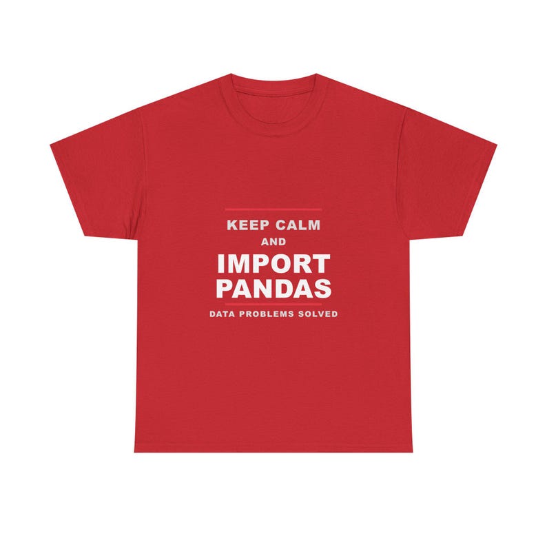 Keep Calm Import Pandas / Python Developer / Data Science Programmer T-Shirt Bild 12