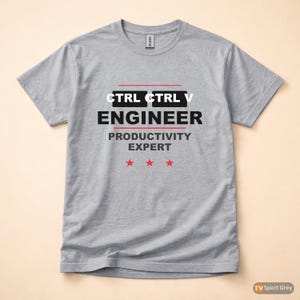 Ctrl C Ctrl V Engineer / Programmer T-Shirt / Developer Coding Humor Tee image 8