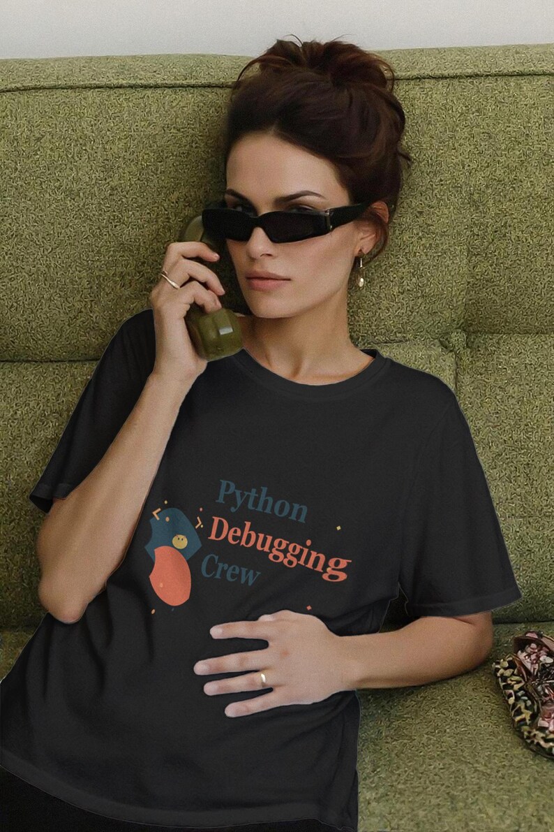 Camiseta da Equipe de Depuração Python / Camiseta para Desenvolvedores Python / Camiseta para Programadores Python / Presente para Pythonistas / Camiseta para Programadores Python imagem 2