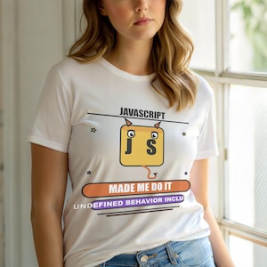 Camiseta "JavaScript Me Obrigou a Fazer Isso" / Desenvolvedor Web / Programador imagem 6
