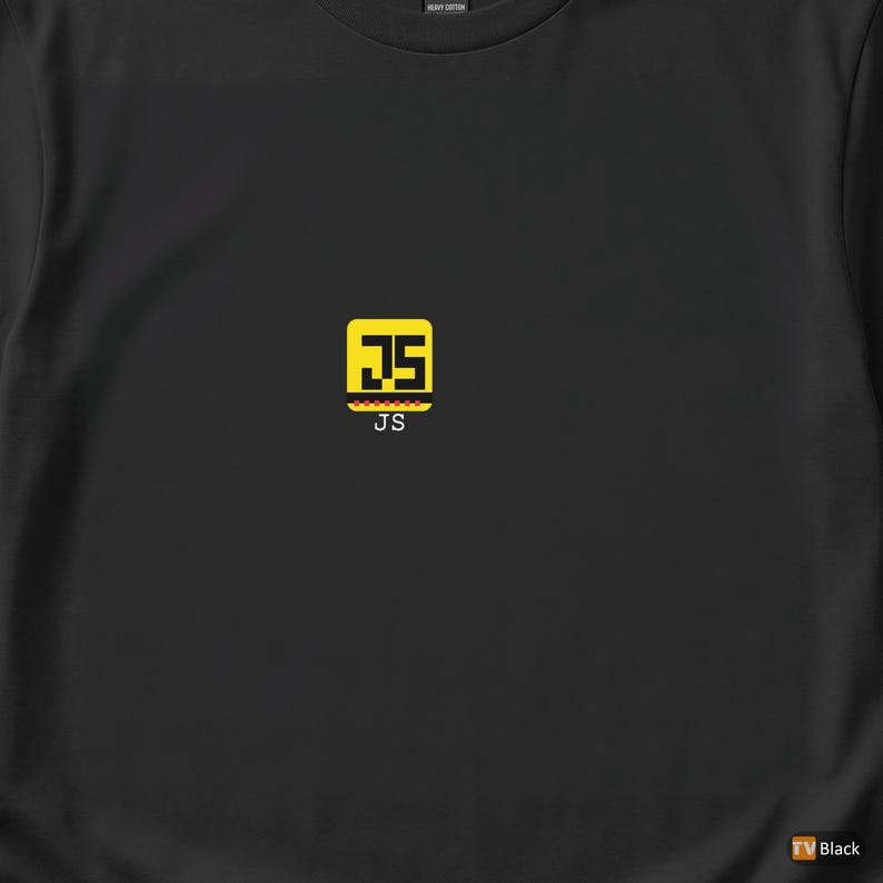 JavaScriptがきっかけでこうなった / ウェブ開発者 / レトロなコーディングユーモアTシャツ 画像 2