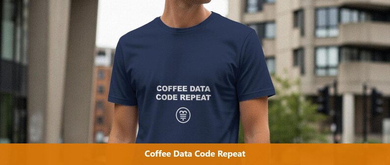 Coffee Data Code Repeat / SQL Developer Shirt / Database Programmer Tee / Data Engineer Gift / SQL Humor Apparel image 1