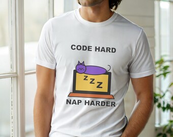 Code Hard Wip Harder / Camiseta de programador / Camiseta divertida para desarrolladores