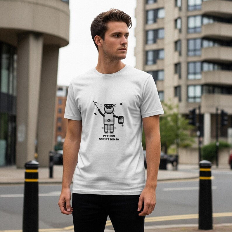 Python Script Ninja / Programmer Shirt / Coding Tee / Developer Gift / Software Engineer Apparel afbeelding 4