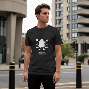 JavaScript Made Me Do It / Programmer Shirt / Coding Tee / Developer Gift / Geek Apparel