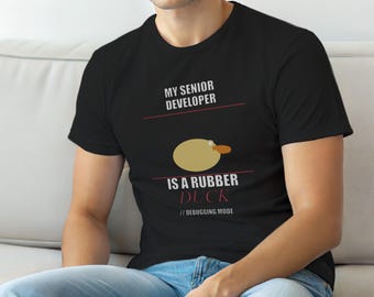 Koszulka z gumową kaczką do debugowania / programisty / prezent dla programisty i programisty