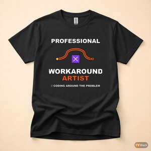 Problemumgehung durch Programmierung / Entwicklerprogrammierer / Lustiges Tech-Shirt Bild 3