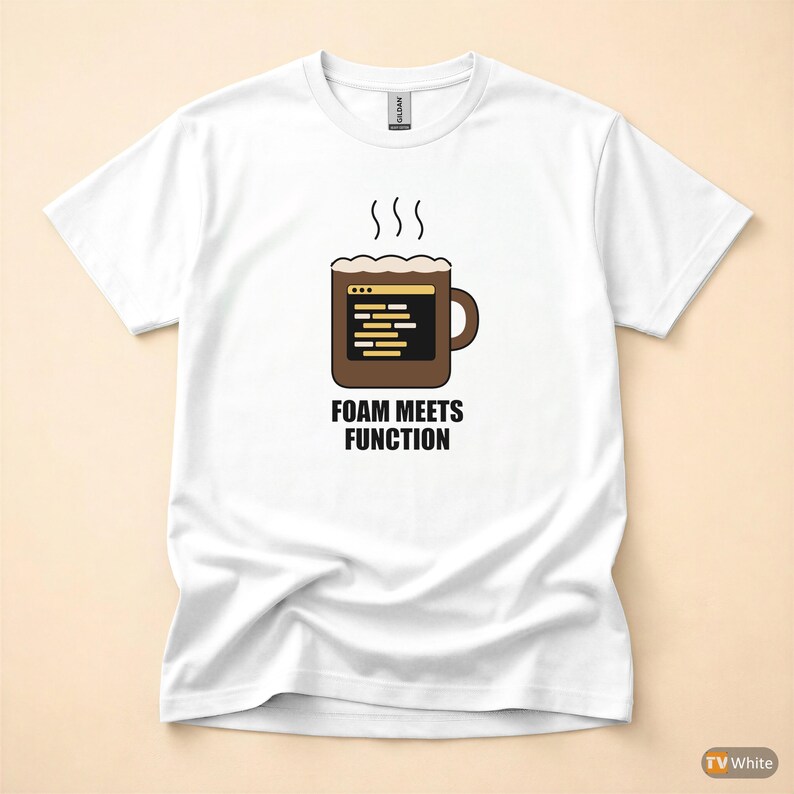 Koszulka z napisem „Latte Powered Programmer / Developer Coffee” / Humor kodowania zdjęcie 7