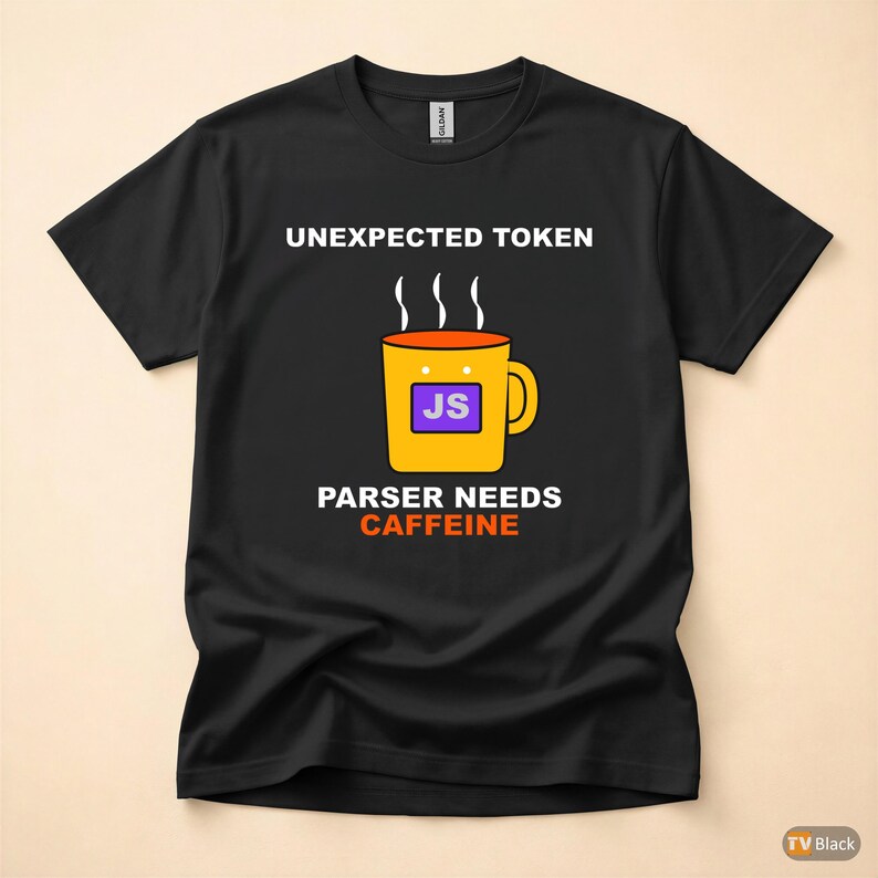 Unexpected Token Coffee / JavaScript Developer / Programmer Tee Bild 3