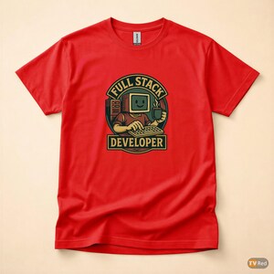 フルスタック開発者／プログラマー向けTシャツ／コーディングユーモア／テクノロジーギフト 画像 5