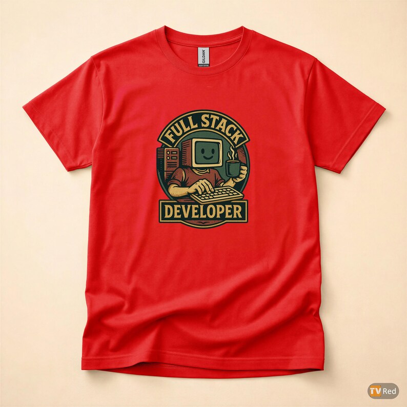 フルスタック開発者／プログラマー向けTシャツ／コーディングユーモア／テクノロジーギフト 画像 5