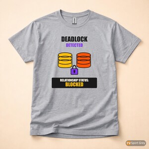 Deadlock erkannt / SQL Developer / Datenbankadministrator-Humor-T-Shirt Bild 8