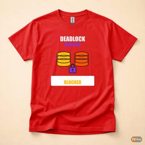 Deadlock erkannt / SQL Developer / Datenbankadministrator-Humor-T-Shirt Bild 5