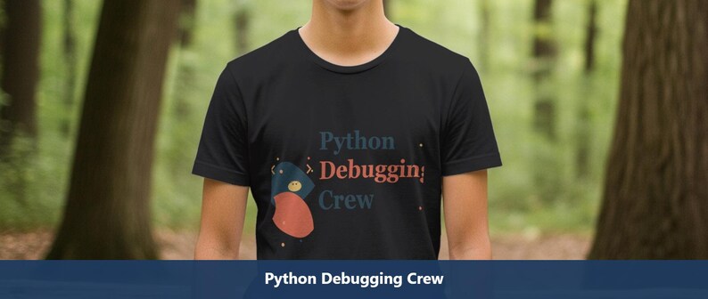 Camiseta da Equipe de Depuração Python / Camiseta para Desenvolvedores Python / Camiseta para Programadores Python / Presente para Pythonistas / Camiseta para Programadores Python imagem 1