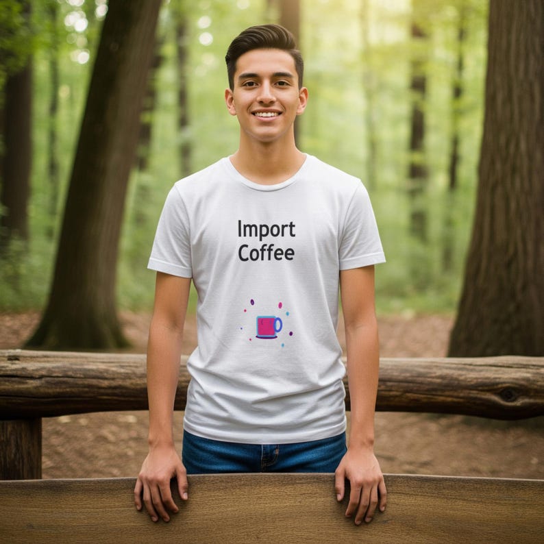 Kaffee importieren / Python-Entwickler-Shirt / Python-Programmierer-T-Shirt / Geschenk für Python-Fans / Python-Coder-T-Shirt Bild 12