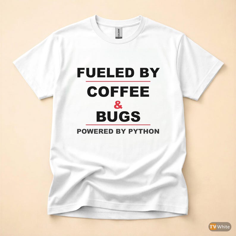 Powered By Python / Developer T-Shirt / Programmer Coffee Humor Tee image 7