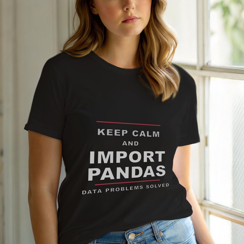 Keep Calm Import Pandas / Python Developer / Data Science Programmer T-Shirt Bild 6
