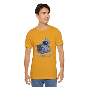I Asked AI T-Shirt – Funny Programmer Shirt – AI Developer Tee – Coding Humor Gift – Tech Geek Shirt