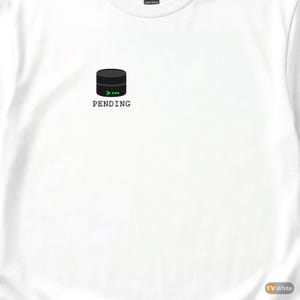 Transaction Pending / SQL Developer / Programmer Hacker / Minimal Logo Tee