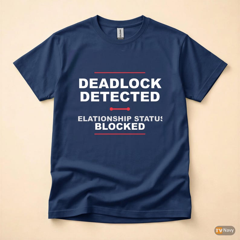 デッドロック検出 / SQL開発者 / データベース管理者 / ITユーモアTシャツ 画像 4
