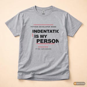 Mode für Python-Entwickler / Programmierer-T-Shirt / Geschenk für Coder / T-Shirt mit auffälliger Typografie Bild 8
