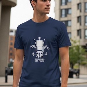 404 Genius Not Found / Programmerare / Kodning / Utvecklare / Rolig Tech-T-shirt