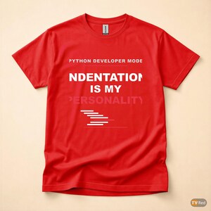 Python Developer Fashion / Bold Typography / Programmer T-Shirt / Coder Tee image 5