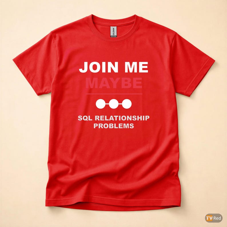 Mach mit! / SQL-Datenbank / Programmiererhumor / Entwickler-T-Shirt Bild 5