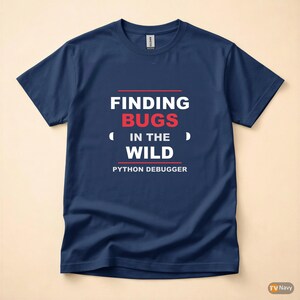 Python Debugger / Developer T-Shirt / Programmer Coder Gift / Bold Typography Tee image 5