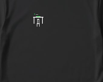 T-shirt « Table For One » / Développeur SQL / Logo minimaliste de hacker / Programmeur