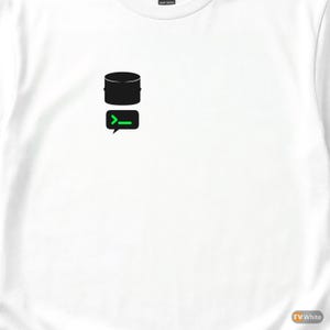 Datenbank-Experte / SQL-Entwickler / Hacker-T-Shirt / Minimalistisches Logo-T-Shirt