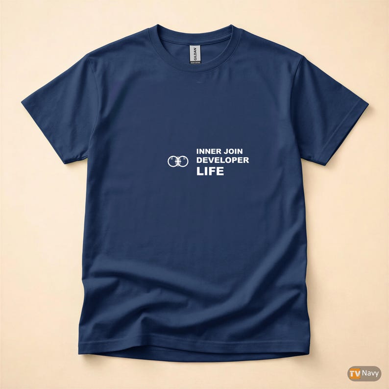Camiseta INNER JOIN Developer Life / Camiseta de Programador / Camiseta de Codificação / Presente para Engenheiro de Software / Roupa Geek imagem 5