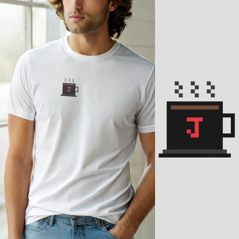 Java Runs On Java / Programmer Humor / Developer Coffee Tee / Retro Icon image 1