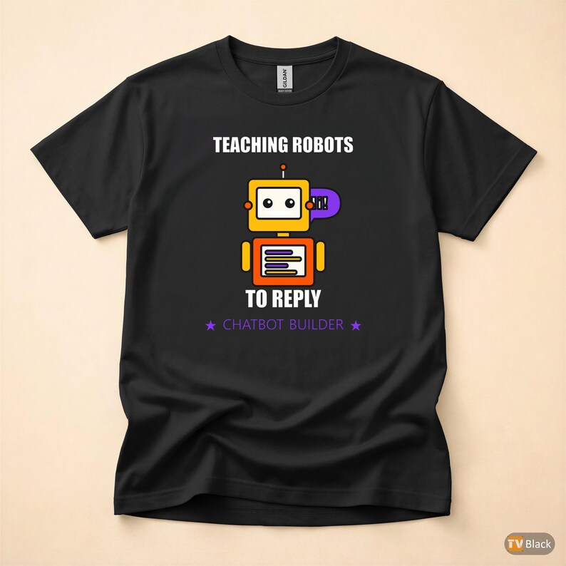 Chatbot Builder / AI Developer / Programmer T-Shirt / Funny Coder Gift image 1