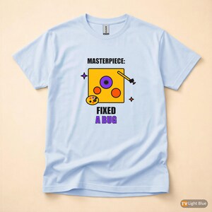 T-shirt med humor för konstnär/programmerare/utvecklare för Commit Message bild 9