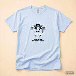 Fehler 404 – Gehirnstart / HTTP-Fehler-Shirt / 404-Programmierer-T-Shirt / Geschenk für Webentwickler / Lustiges Fehlercode-Shirt