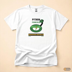 Python Powered Programmer / Developer T-Shirt / Coding Humor Tee afbeelding 7