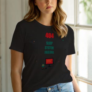 404-Fehlercode: Systemausfall / HTTP-Fehler-Shirt / 404-Programmierer-T-Shirt / Lustiges Fehlercode-Shirt / Geschenk für Webentwickler
