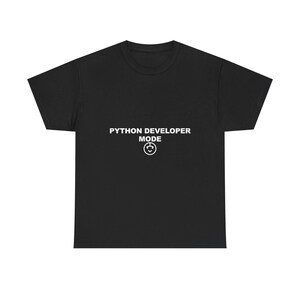 Python-utvecklare mode / programmerare skjorta / kodning t-shirt / mjukvaruingenjör gåva / nördkläder bild 4