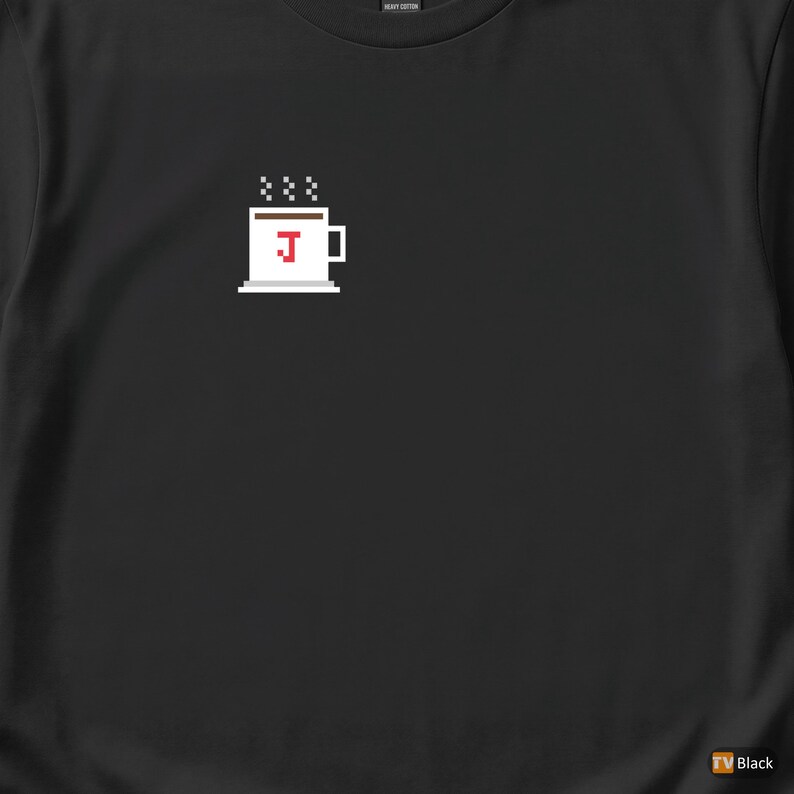 Java läuft auf Java / Programmiererhumor / Entwickler-Kaffee-T-Shirt / Retro-Symbol Bild 1