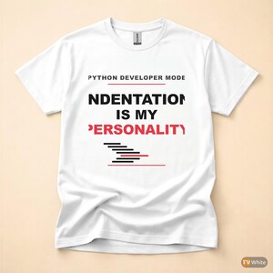 Python Developer Fashion / Bold Typography / Programmer T-Shirt / Coder Tee image 7