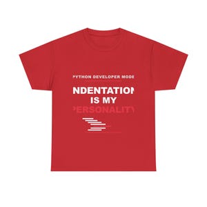 Python Developer Fashion / Bold Typography / Programmer T-Shirt / Coder Tee image 12