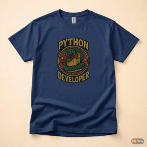 Camiseta para desarrolladores/programadores de Python / Regalo ideal para ingenieros de software imagen 4