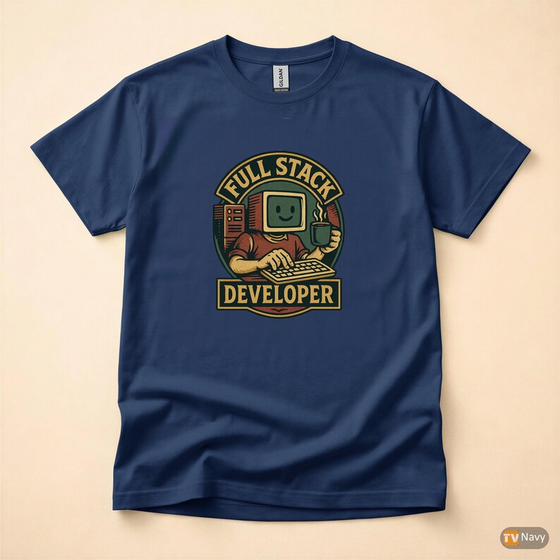 フルスタック開発者／プログラマー向けTシャツ／コーディングユーモア／テクノロジーギフト 画像 4