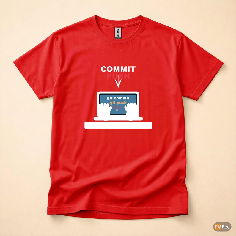 Commit Push Pray / Developer Humor / Git Programming / Coder T-Shirt image 5