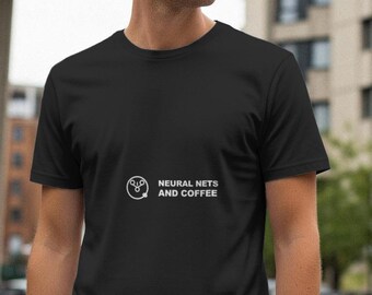 Redes neuronales y café / Camiseta de programador / Camiseta de desarrollador / Regalo para programador / Ropa tecnológica