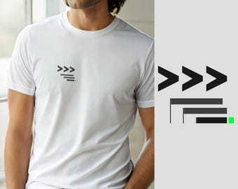Python-utvecklare / Aktiverat läge / Minimal hackerlogotyp T-shirt