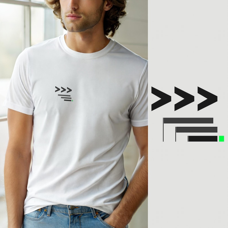 Python Developer / Mode Activated / Minimal Hacker Logo Tee image 1