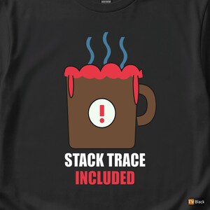 Coffee Overflow / Developer Debugging Humor / Programmer Coder Tee image 2