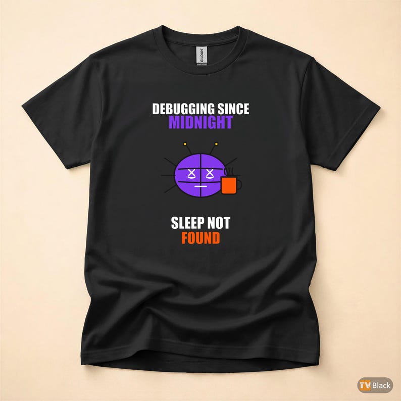 Debugging Since Midnight / Programmer Humor / Developer Coder / Tech T-Shirt image 3